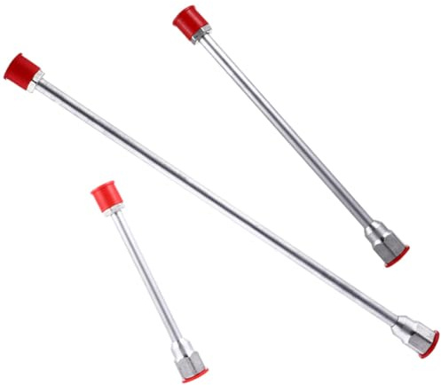 Ciieeo 3 Stück Aluminium Verlängerungsset für Airless Farbspritzgeräte Leichte Sprühverlängerung in 20cm/30cm/50cm Zubehör für Wandfarbe und Lackierarbeiten