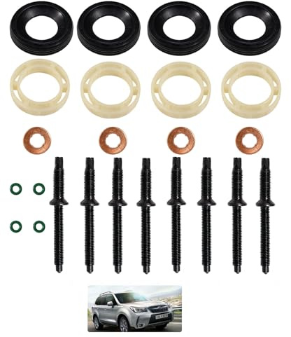 Kit Joints Injecteur 1.6 HDI 24 Pièces Diesel | Compatible avec Peugeot 207 307, C2 C3 - Remplace 198185, 198299, 1982A0 - Haute Qualité, Durable