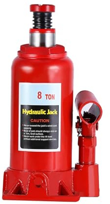 Duty Trolley Jack 8T Portable Hydraulic Bottle Jack 200mm-385mm Adjustable Hydraulic Jack for Car Truck Tractors Bottle Jack Scissor Jack