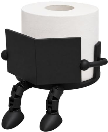 Reading Toilet Roll Holder Funny Cartoon Toilet Paper Holder – Freestanding 3D Printed Creative Shaped Cartoon Loo Roll Stand,Creative Bathroom Decor & Tissue Paper Storage