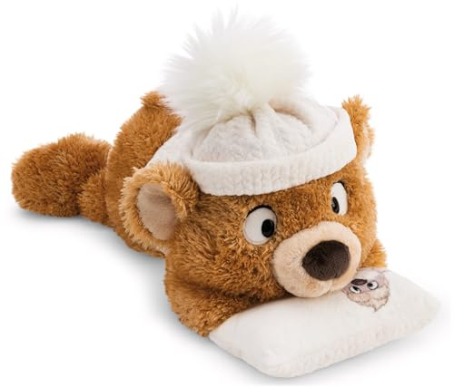 NICI Kuscheltier Bär Capiccino mit Kissen 35cm - 63238 | Weiches Stofftier aus Plüsch zum Liebhaben, Knuddeln & Spielen, tolles Plüschtier Geschenk für Kinder & Erwachsene