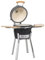 vidaXL BBQ Barbecue à charbon Kamado en Céramique 81 cm Noir Barbecue de jardin