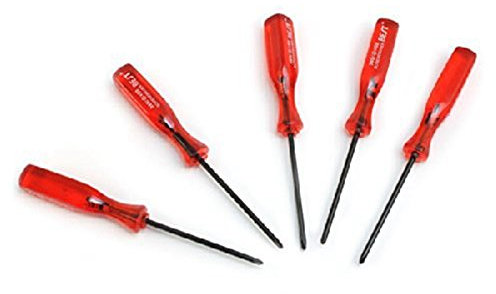 5 pcs Triwing Trigram Y-tip Tournevis Vis pilotes pour DS/DS Lite/GBA (Rouge)