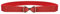 Syuer Damen 1 Breite Schleife Skinny Elastischer Taillengürtel Dehnbarer Gürtel Dünner Gürtel (XXL-XXXL (88-115cm), Rot)