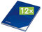 RNK - Verlag Notizbuch mit Hardcover-Einband, 96 Blatt, Notizheft, Tagebuch, Schreibbuch (12er Pack, A5 (Kariert))