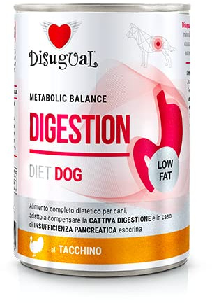 DISUGUAL Diet Dog Digestion Low Fat Truthahn, 6 x 400 g