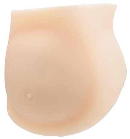 Faux ventre de grossesse, 3-10 mois en silicone artificiel faux ventre costum, faux ventre de femme enceinte élastique pour accessoires de photographie de performance, performance, publicité(M)