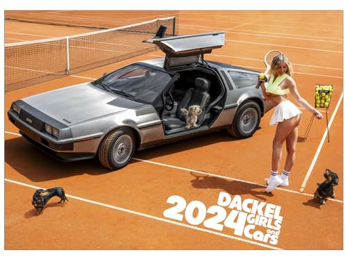 Dackel Girls and Cars Kalender 2024 DackelHub (A2)