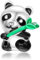Symretie 925 Sterling Silber Panda Charms Anhänger Kompatibel mit Europäischen Armbändern und Halskette - Tier Bead Charm für Frauen Mädchen