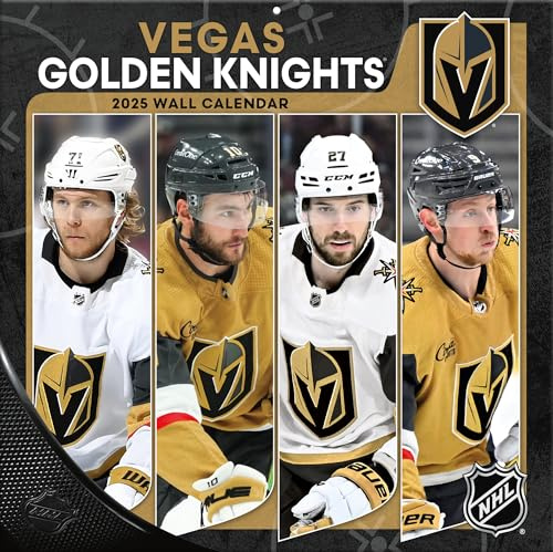Turner-Sports Vegas Golden Knights 2025 30,5 x 30,5 cm Team-Wandkalender (25998012131)