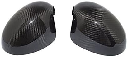 TOTMOX Paire de coques de rétroviseurs latéraux avec modèle manuel, 2007-2013, compatibles avec Mini R55 Clubman R56 Hatchback R57 Convertible R58 Coupé R59 Roadster – Fibre de carbone