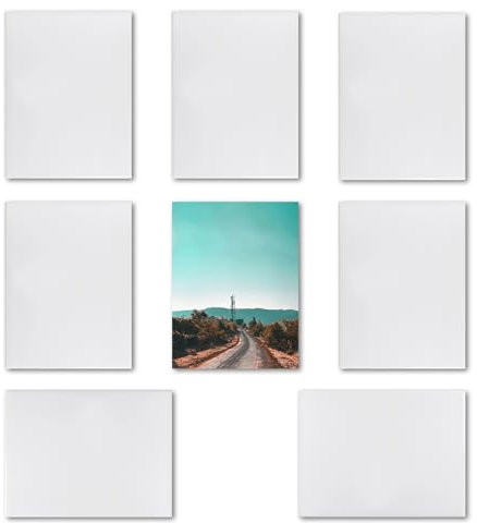 MR.R Confezione da 8 pezzi di piastrelle in ceramica bianca lucida per stampa a sublimazione, 15 x 20 cm, cornice portafoto personalizzata, per matrimoni, compleanni, decorazioni (15 x 20 cm)
