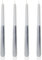 Scentoria 4 Stück Spitzkerzen, Kerzen Silber, Stabkerzen Silber WeißSilber, Spitzkerzen, Silberne Kerzen, Kerzen Silber Metallic, Tropfkerzen, Rituals Kerze