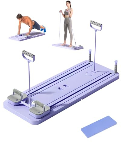 Rantizon Ab Roller Board Pilates Board Ganzkörper-Workout-Trainer mit automatischem Rückprall ideal für Rumpfkraft und Bauchmuskeltraining Langlebiges Pilates-Board für Männer und Frauen