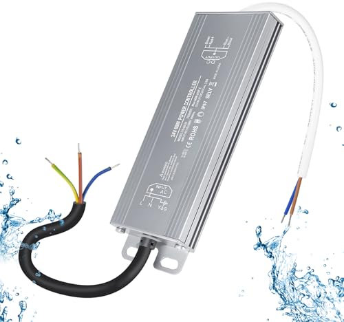 OFFCUP Alimentatore 24V 60W 2.5A Trasformatore IP67 Driver LED AC 170-250V a DC 24V Sottile Trasformatori LED Costante Senza Sfarfallio