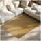tectake® Teppich in Jute Optik, handgewebte Boho Deko, pflegeleichte Teppiche für Wohnzimmer Deko modern, im Schlafzimmer, für Badezimmer, im Kinderzimmer, als Küchenteppich oder Läufer - 120 x 170 cm