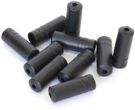 Clarks Cycle Systems Nylon Gear Cable Outer Ferrules, Black, Pack of 10