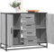 MOBCANT Sideboard, Anrichte Barschrank Storage Cabinet Schuhschrank Geeignet für Küche Schlafzimmer Foyer Korridor Grau Sonoma 92x35x76 cm Holzwerkstoff