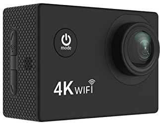 TETEOM Sports Camera, SJ4000 AIR 4K Action Camera Full HD Allwinner 4K 30fps Sport DV 2.0 Screen Mini Helmet Waterproof Sports DV for Sports, Vlog(Nero)