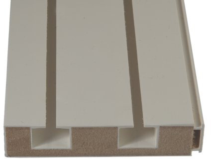 Liedeco Vorhangschiene mit Holzkern, Gardinenschiene 180 cm 2-läufig