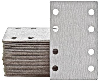 MioTools Shark Klett-Schleifblätter, 133 x 80 mm, 8-Loch, f. Schwingschleifer, Normalkorund (50 Stk.) K100
