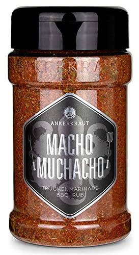 Ankerkraut Macho Muchacho, BBQ Rub für texanische und mexikanische Küche, 200g im Streuer