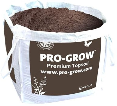 Pro-Grow 730L Premium Topsoil Bulk Bag: Peat-Free 10mm fine Multipurpose Topsoil Compost for Gardening, Landscaping, Planting, topdressing, Building Raised beds & lawns