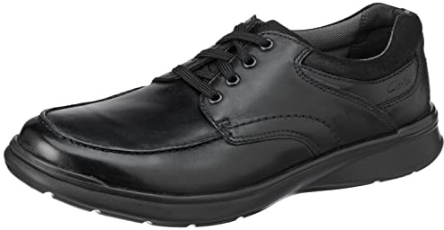Clarks Herren Cotrell Edge Derby, Schwarz (Black Oily Lea), 41.5 EU