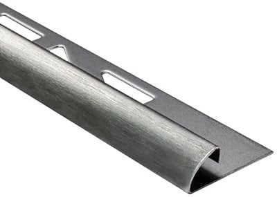 Viertelkreis Edelstahlschiene Fliesenprofil Fliesenschiene Edelstahl V2A L250cm 8mm gebürstet
