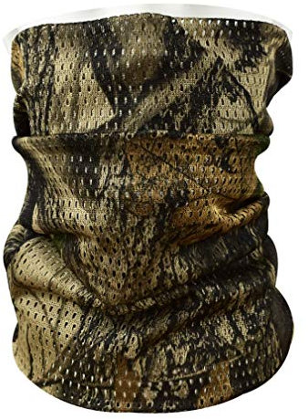 QMFIVE Tactical Camouflage Scarf, Men and Women Multi-purpose Military Headband Style Head Wrap Face Mesh Neckerchief,Leaf,150 x 40cm / ~50 x 13 inch