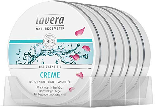 Lavera Creme basis sensitiv Bio-Sheabutter & Bio-Mandelöl 3er Vorteilspack (3 x 150ml)