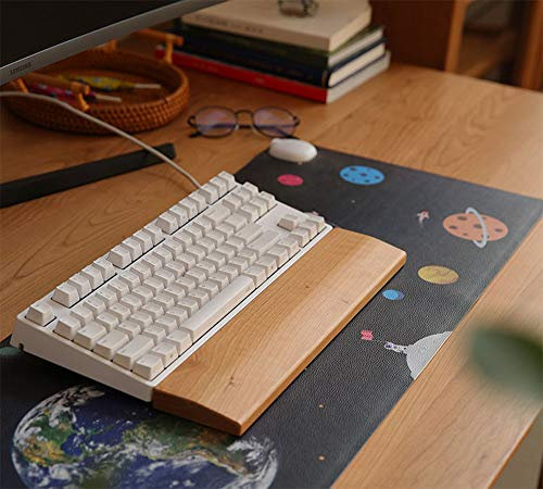 Premium solide Holz-Handballenauflage für Maus und Tastatur, Anti-Müdigkeits-Handflächenhalter, Handgelenkstütze für Büro und Zuhause, bequeme Handballenauflage