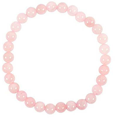 Coco Papaya Bracelet en Quartz Rose de Madagascar AAA - Boules 6mm