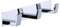BOOKARROW 3 Bathroom Towel Hooks Wall Mount Screw Foxed Door Hooks Chrome Coatl and Robe Rack in Bathroom or Kitchen 410-3
