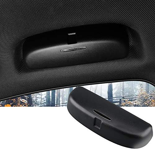 SKTU Auto Sonnenbrillenhalter für BMW 1er 3er 5er 7er X1 X3 X5 X7 Brillenetui Glasses Case Holder Auto Innenraum (Schwarz)