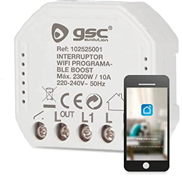 GSC Interruptor WiFi programable Boost programable Alexa - Google Home