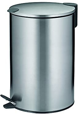 kela 10643 Treteimer, Metall, Mattsilber, 12 l
