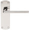 Serozzetta Eden Door Handles on Backplate - Latch - Polished Chrome