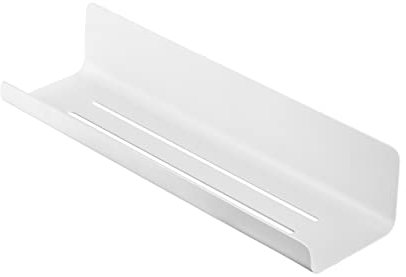 Blomus -MODO- Edelstahl Duschablage| Farbe Weiß | 34L x 90B x 6,5H cm | Duschregal Duschkorb Wandablage mit Montagematerial (69244)