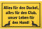 DankeDir! Alles für den Dackel - 30 x 20 cm Schild - Geschenk Party Deko Partydeko Geschenkidee Kollegen Freunde - Spruchschild Geburtstagsgeschenk Türschild Wanddeko lustiger Spruch