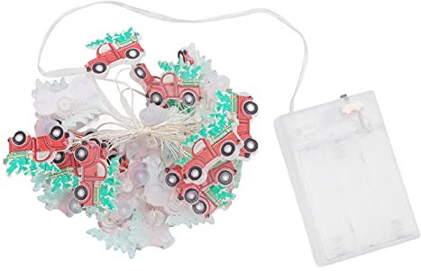 10ft 30 LED Weihnachten LED Lichter Rote LKW Lichterketten,Weihnachtsbaum Bauernhaus LKW Lichterketten Dekoration, Rote LKW Lichterketten Für Weihnachtsdekoration Für Party Weihnachtsbaum Dekoration