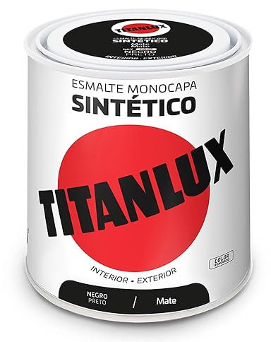 Titanlux Esmalte Sintético Mate Negro 250 ml