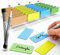 BLAUFUCHS Magnetstreifen beschreibbar Inkl. 2 Marker – 32 Stück (4 Farben) - 80x40 mm Magnetschilder zum Beschriften Magnet Etiketten beschreibbare Magnete zum Beschriften für Whiteboard und Kanban