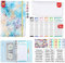 Budget Planner Deutsch,A6 PU Leder Budget Binder Cash Stuffing,Geld Organizer Sparen Mappe Einschließlich 12 Budgetplaner,12 Klaren Geldumschlägen,14 Monatliche Planer,60 Haftnotizen (Typ 5)