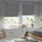 Dream-seeker Plissee Pleated Shade Hellgrau 3 Stück 60x100 cm(B×H) Lichtdurchlässig Klemmfix Ohne Bohren Rollo Für Fenster & Tür Plissee Kleben