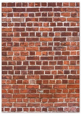 Wandsticker Dekor Foto Aufkleber 84,10x118,90cm Ziegel - A Wall of Bricks No.H3307M_NS1A0