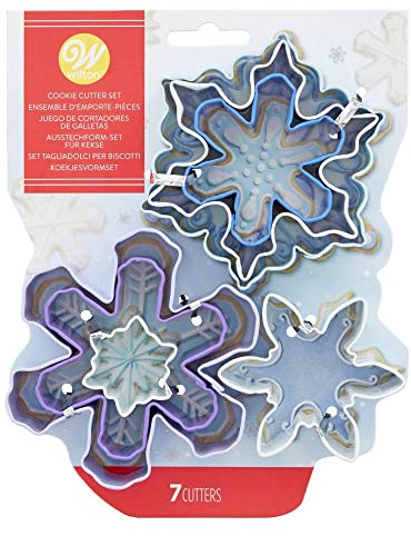 Wilton Schneeflocke Plätzchen Ausstecher, Ausstechformen 7er Set