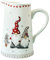 Brocca for l'acqua in ceramica 2 pezzi Brocca in ceramica for fattoria Tema natalizio Vaso for fiori Caraffa for acqua calda e fredda Barattolo for succhi e brocca for tè freddo Teiera in ceramica Bro