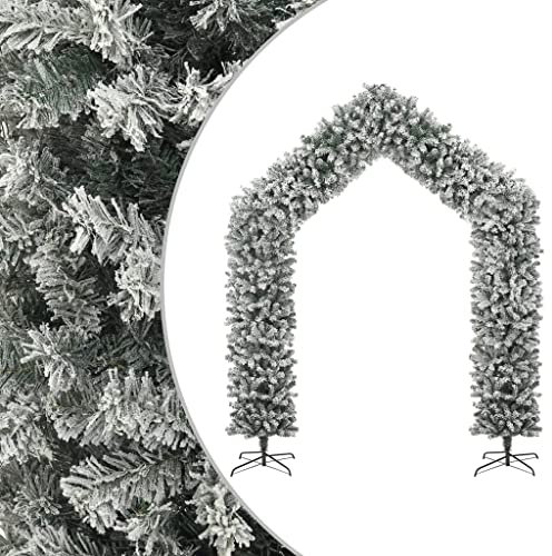 Albero di Natale ad Arco Innevato 270 cmAlbero di Natale Biancaneve Albero di Natale Slim Albero di Natale con luci integrate Adatto per Natale, Capodanno, feste