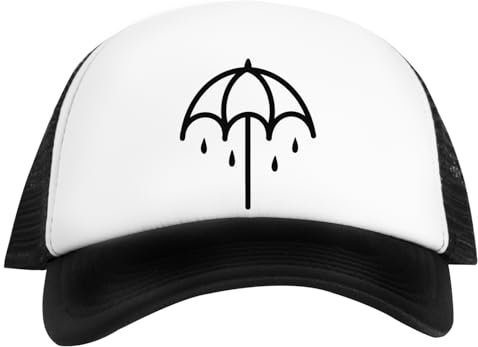 Kwantees Regenschirm Unisex White Cap Umweltfreundlicher Snapback